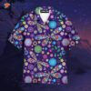 Purple Dragonfly And Flower Hawaiian Shirts