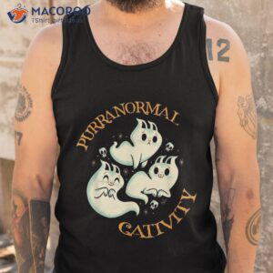 purranormal cativity funny halloween costume ghost cats gift shirt tank top