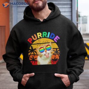 Purride Cat With Pride Sunglasses Shirt