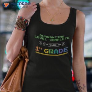 quarantine level complete back to school 1st grade gamer shirt tank top 4