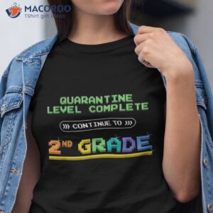 Quarantine Level Complete Back To School 2nd Grade Gamer Shirt