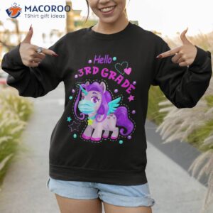 quarantine unicorn hello 3rd grade 2022 back to school shirt sweatshirt 1