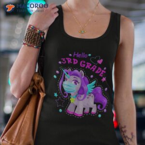 quarantine unicorn hello 3rd grade 2022 back to school shirt tank top 4