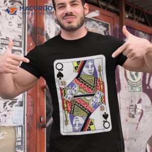 Queen Of Spades Playing Cards Halloween Costume Casino Easy Shirt