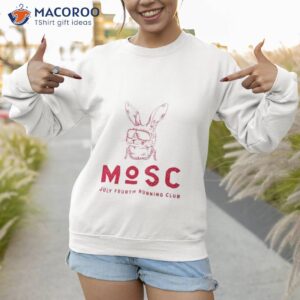 rabbit mosc july fourth running club shirt sweatshirt