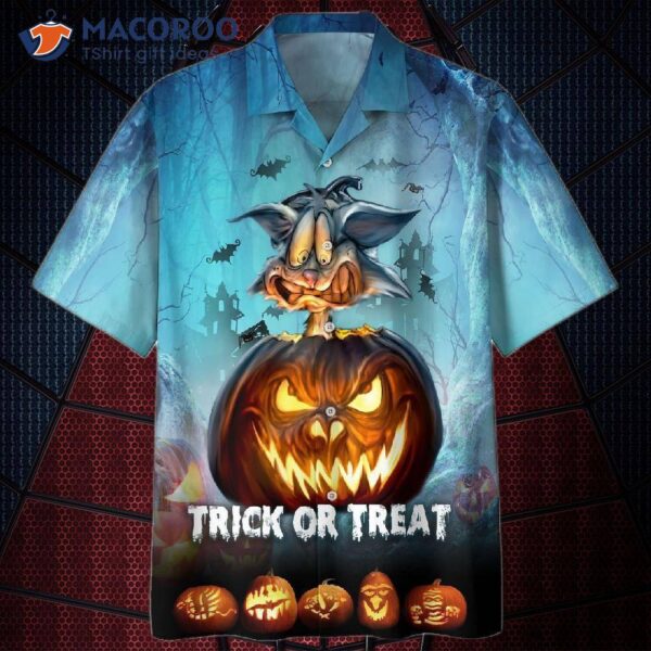 Rabbit Trick-or-treat Halloween Hawaiian Shirts