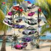 Racing Car-printed Hawaiian Shirts