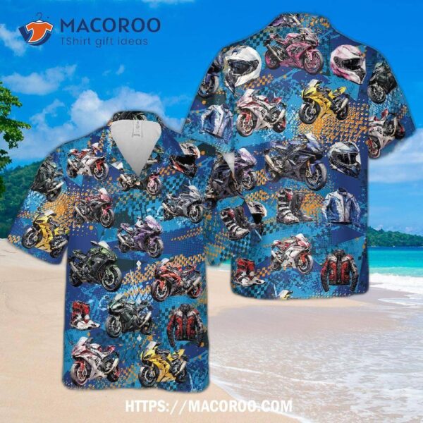 Racing Motorcycle Hawaiian Shirt