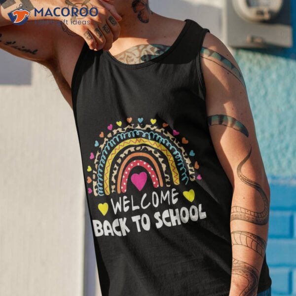 Rainbow Back To School Teachers Students 1st Day Of Shirt