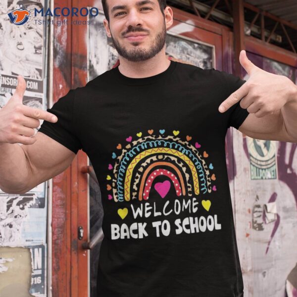 Rainbow Back To School Teachers Students 1st Day Of Shirt