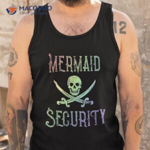 rainbow pirate mermaid security halloween costume party shirt tank top