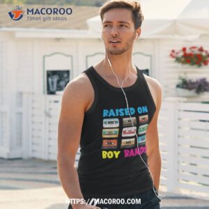 raised on 90s boy bands cassette tape retro shirt tank top 1