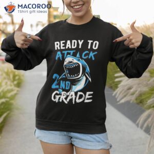 ready to attack 2nd grade boys back school shirt sweatshirt