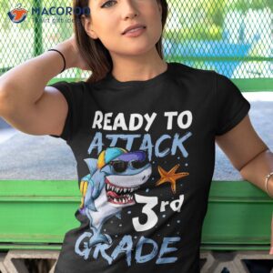 ready to attack 3rd grade apparel back school shark boys shirt tshirt 1