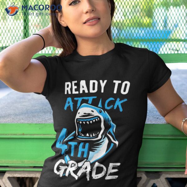 Ready To Attack 4th Grade Boys Back School Shirt