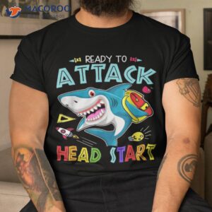 Ready To Attack Head Start Boy Back School Sea Animal Shirt