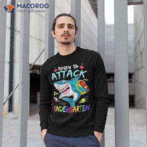 ready to attack kindergarten boy back school sea animal shirt sweatshirt 1