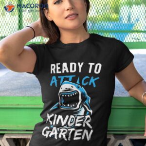 ready to attack kindergarten grade boys back school shirt tshirt 1