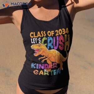 ready to crush kindergarten 2034 dinosaur back school boy shirt tank top 2