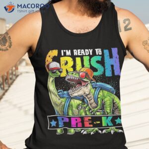 ready to crush pre k dinosaur backpack back school boys shirt tank top 3