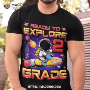 Ready To Explore 2nd Grade Astronaut Back School Kids Shirt