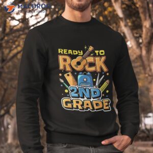 ready to rock 2nd grade back school music guitar student shirt sweatshirt