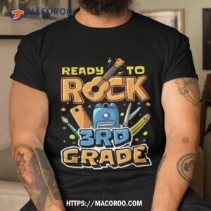 Ready To Rock 3rd Grade Back School Music Guitar Student Shirt