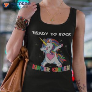 ready to rock kindergarten back school unicorn lover tee shirt tank top 4