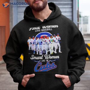 Real Women Love Baseball Smart Women Love The Cubs Team Shirt