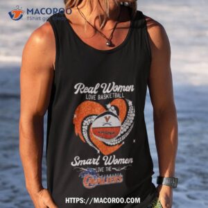 real women love basketball smart women love the cavaliers heart diamond 2023 shirt tank top