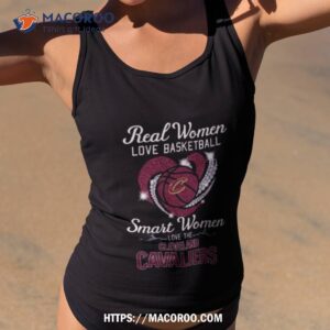 Real Women Love Basketball Smart Women Love The Cleveland Cavaliers Heart Diamond 2023 Shirt