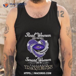 real women love football smart women love the baltimore ravens shirt tank top