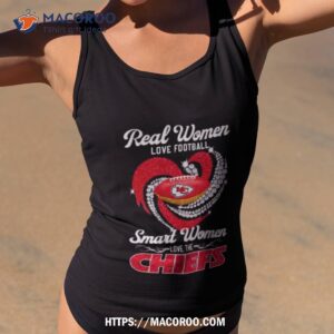 Real Women Love Football Smart Women Love The Kansas City Chiefs Heart Diamond 2023 Shirt