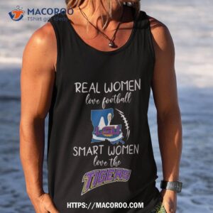 real women love football smart women love the lsu tigers map 2023 shirt tank top