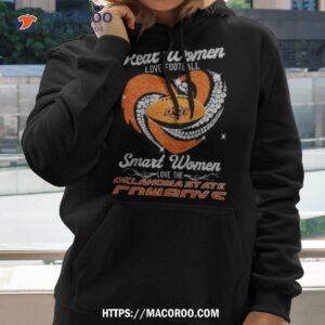 real women love football smart women love the oklahoma state cowboys heart diamond 2023 shirt hoodie