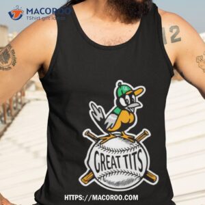 reat tits baseball bird shirt tank top 3