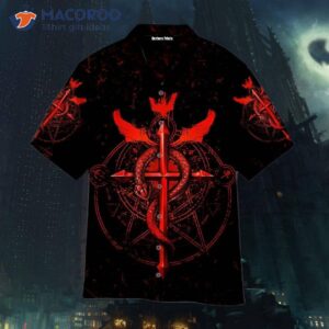 Red Alchemists In Dark Hawaiian Shirts