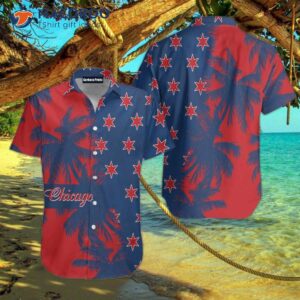 Red And Blue Chicago Hawaiian Shirt