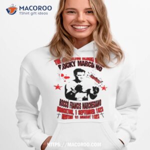 red font rocky marciano graphic shirt hoodie 1
