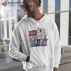 Red White Bluey Shirt 1 red white bluey shirt hoodie 1