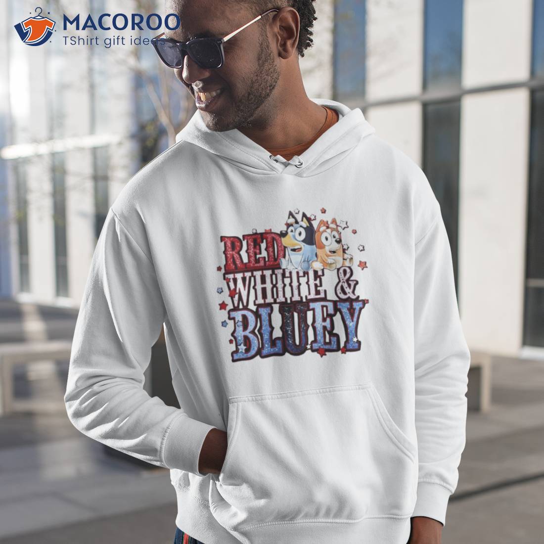 Red White Bluey Shirt Red White Bluey Shirt