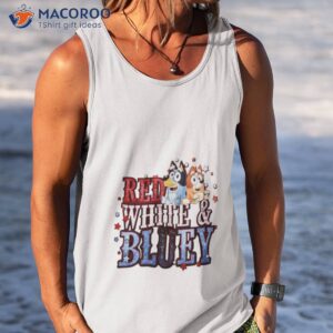 Red White Bluey Shirt 3 red white bluey shirt tank top