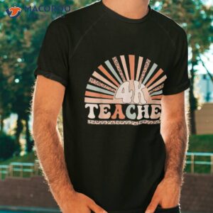 Retro 4k Teacher Kindergarten Back To School Pre-k Shirt