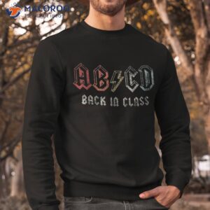 Retro Abcd Alphabets Back In Class To School Shirt 2 retro abcd alphabets back in class to school shirt sweatshirt