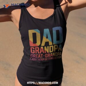 retro fathers day grandkids dad grandpa and great grandpa shirt tank top 2