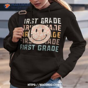 retro floral first grade teachers back to school student shirt hoodie 3