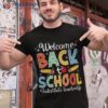 Retro Groovy Substitute Teacher Life Welcome Back To School Shirt