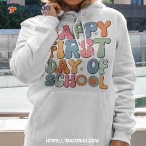 retro happy first day of school teachers kids back to shirt hoodie 2