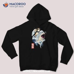 retro japanese samurai cat shark vintage kanagawa shirt hoodie 1