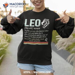 retro leo zodiac sign astrology july august birthday leo shirt sweatshirt